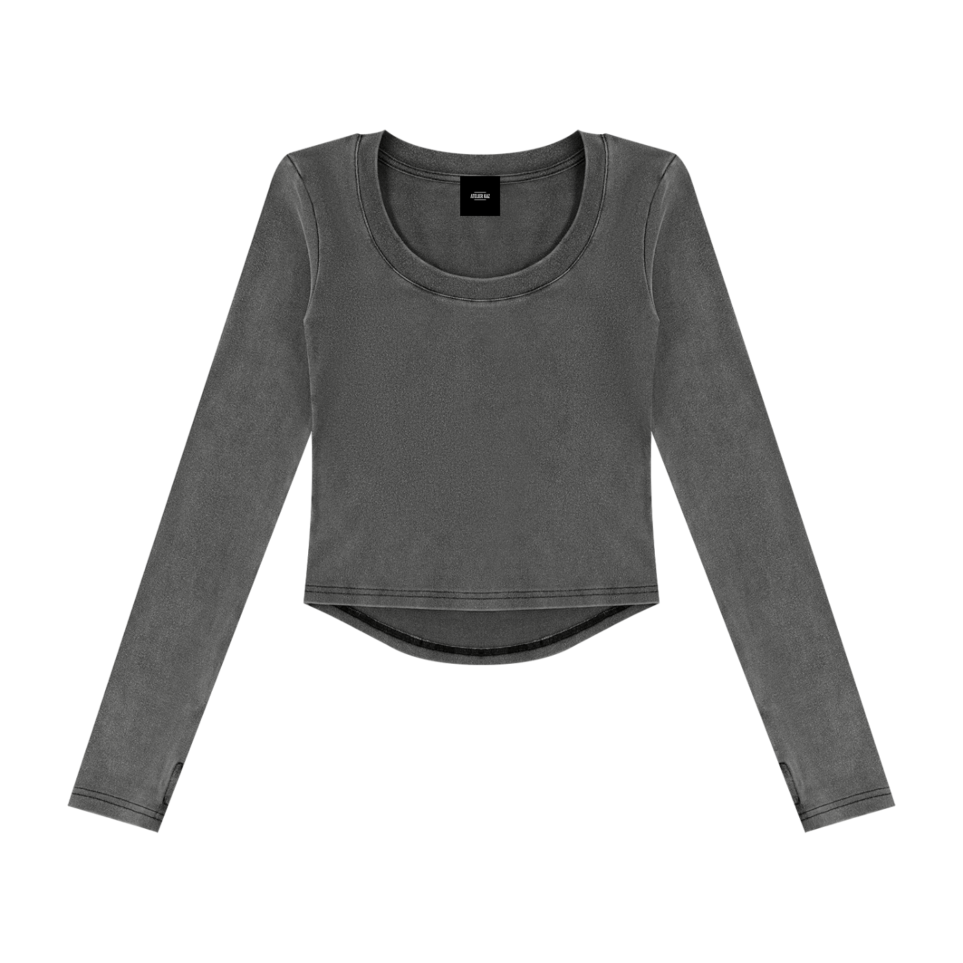 Atelier Kaz Women's Vintage Wash Crop T-Shirt