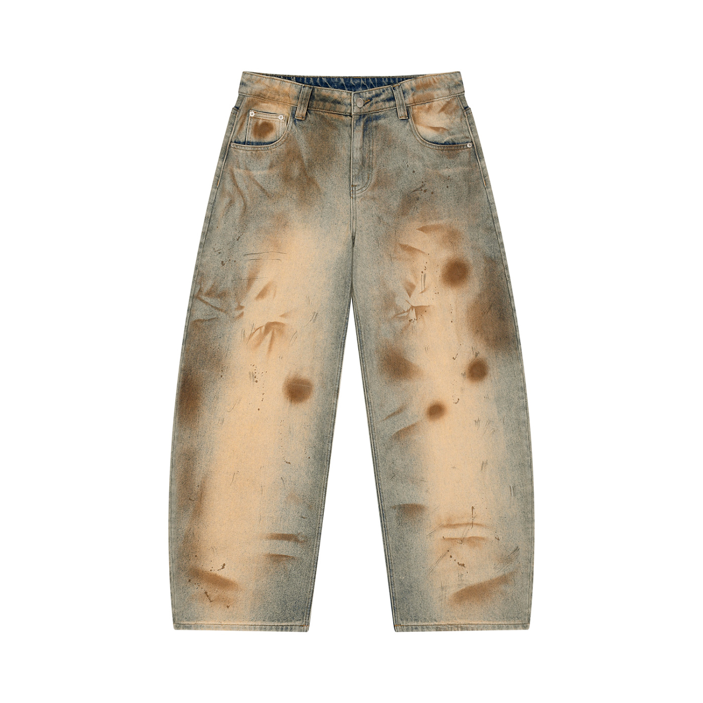 Atelier Kaz Men's Vintage Wash Barrel Leg Jeans