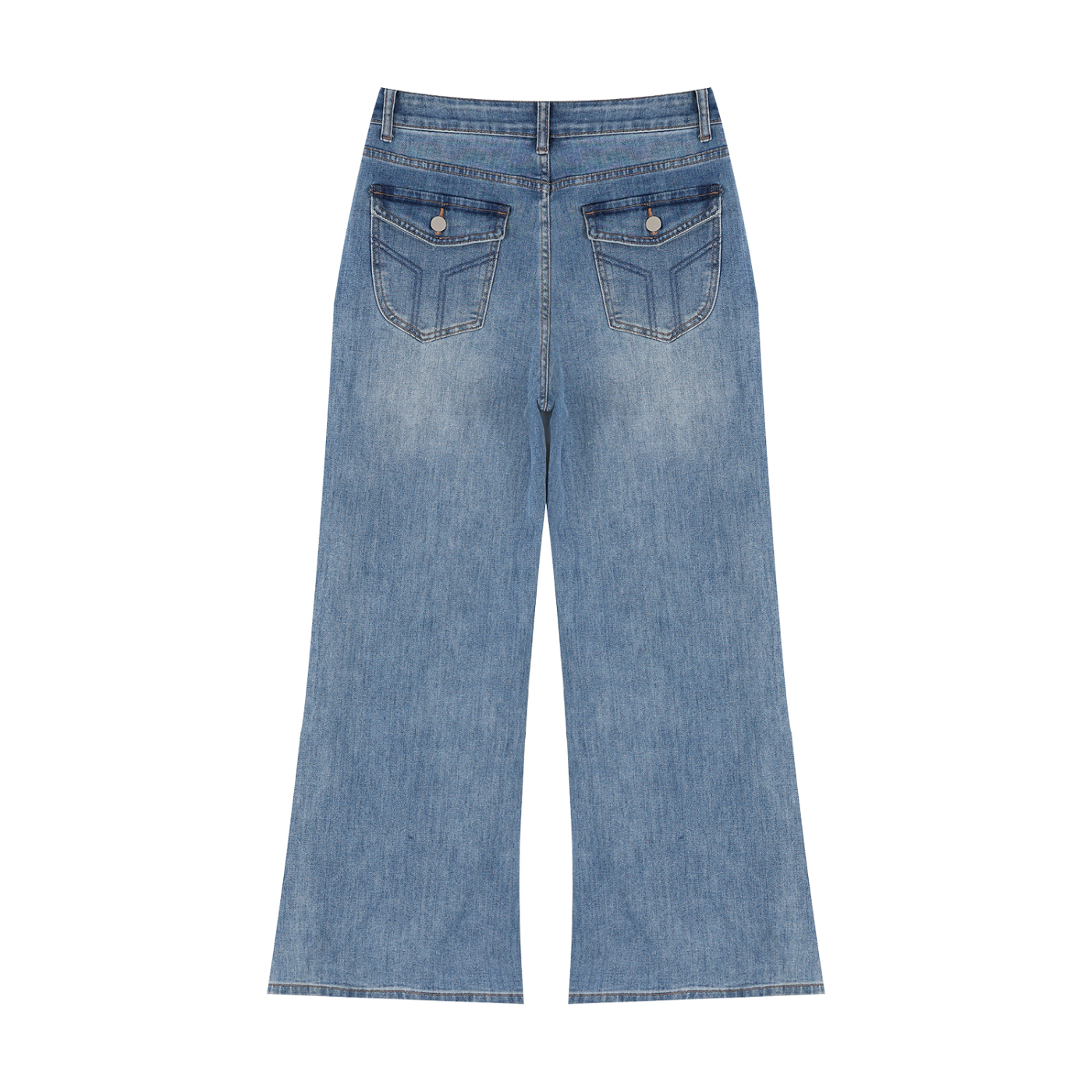 Atelier Kaz Women's Vintage Wash Wide Leg Jeans