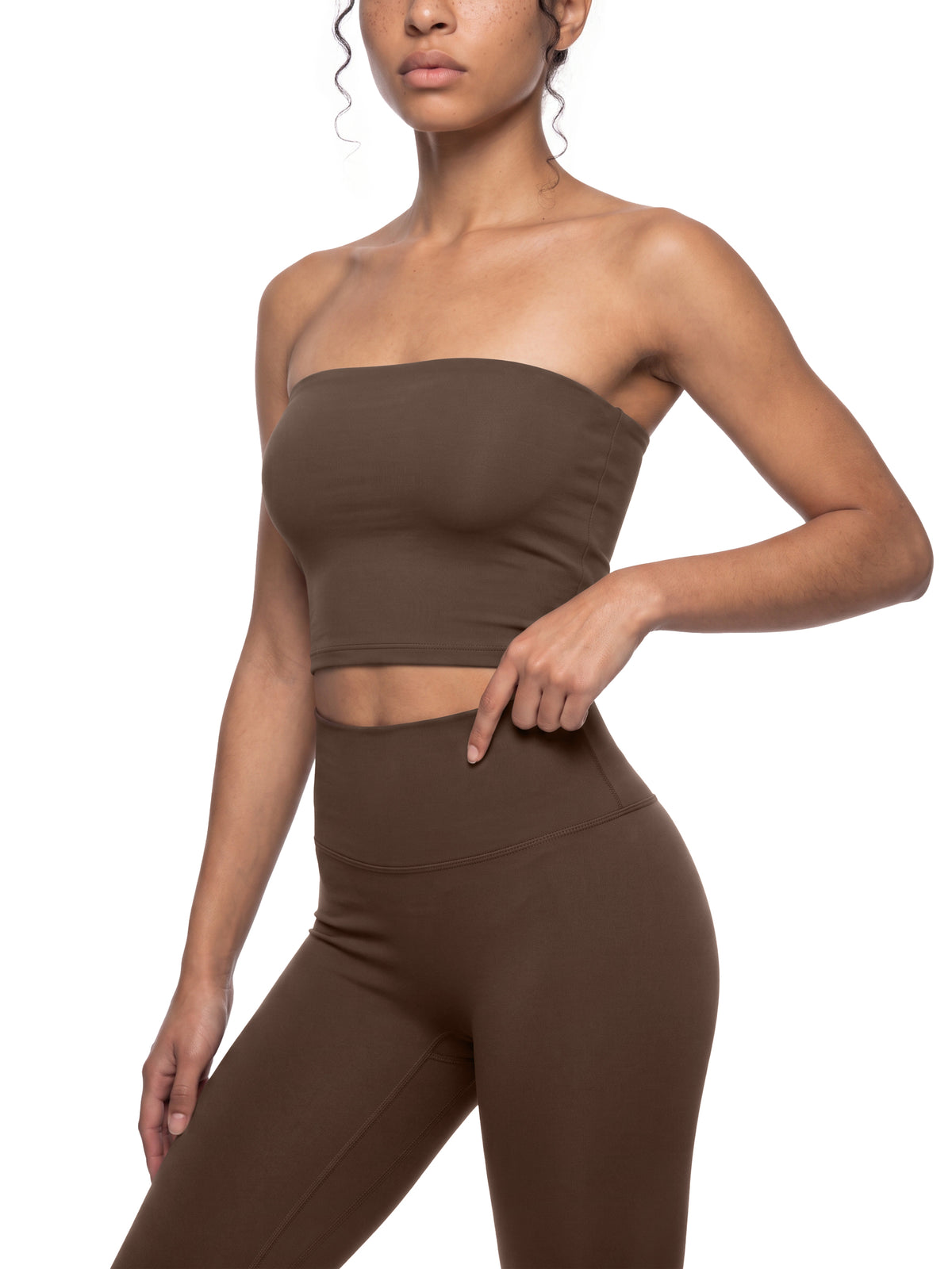Atelier Kaz Women's Yoga Cropped Tube Top